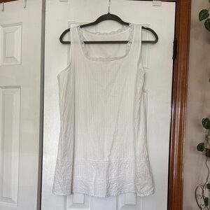 White Lace-Trim mini dress - Women